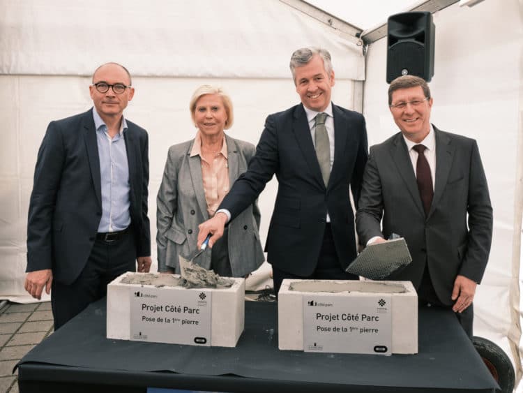 Pose de la première pierre du Projet Côté Parc