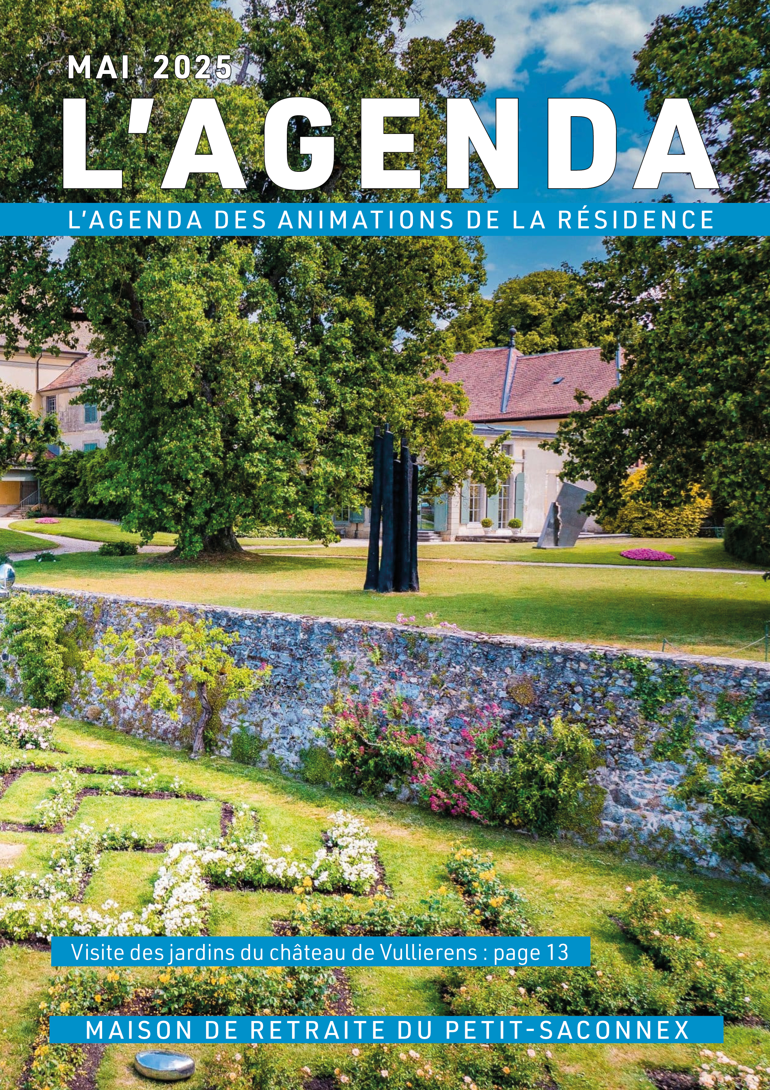 Agenda des animations du moi de mai de la Résidence Colladon