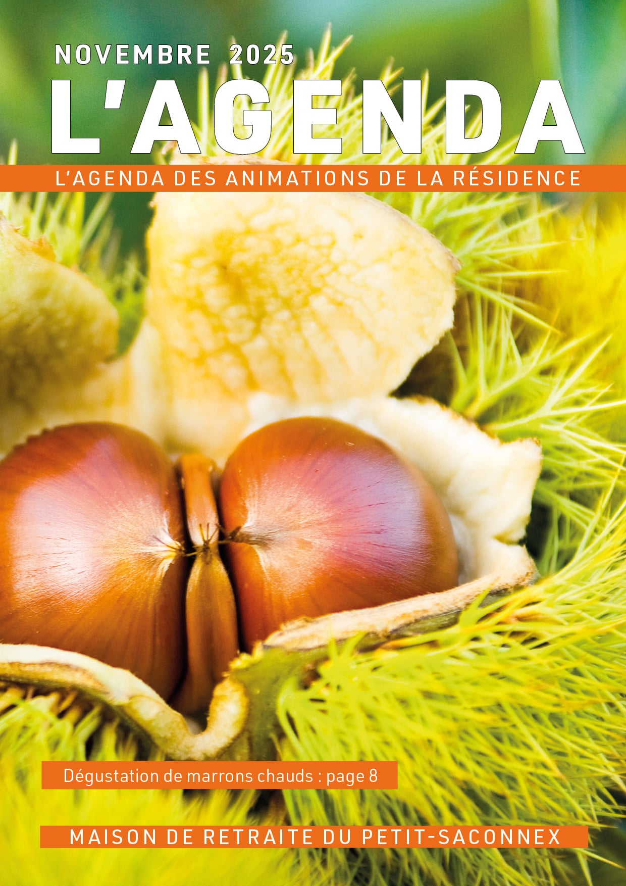 L'agenda des animations de la résidence Colladon