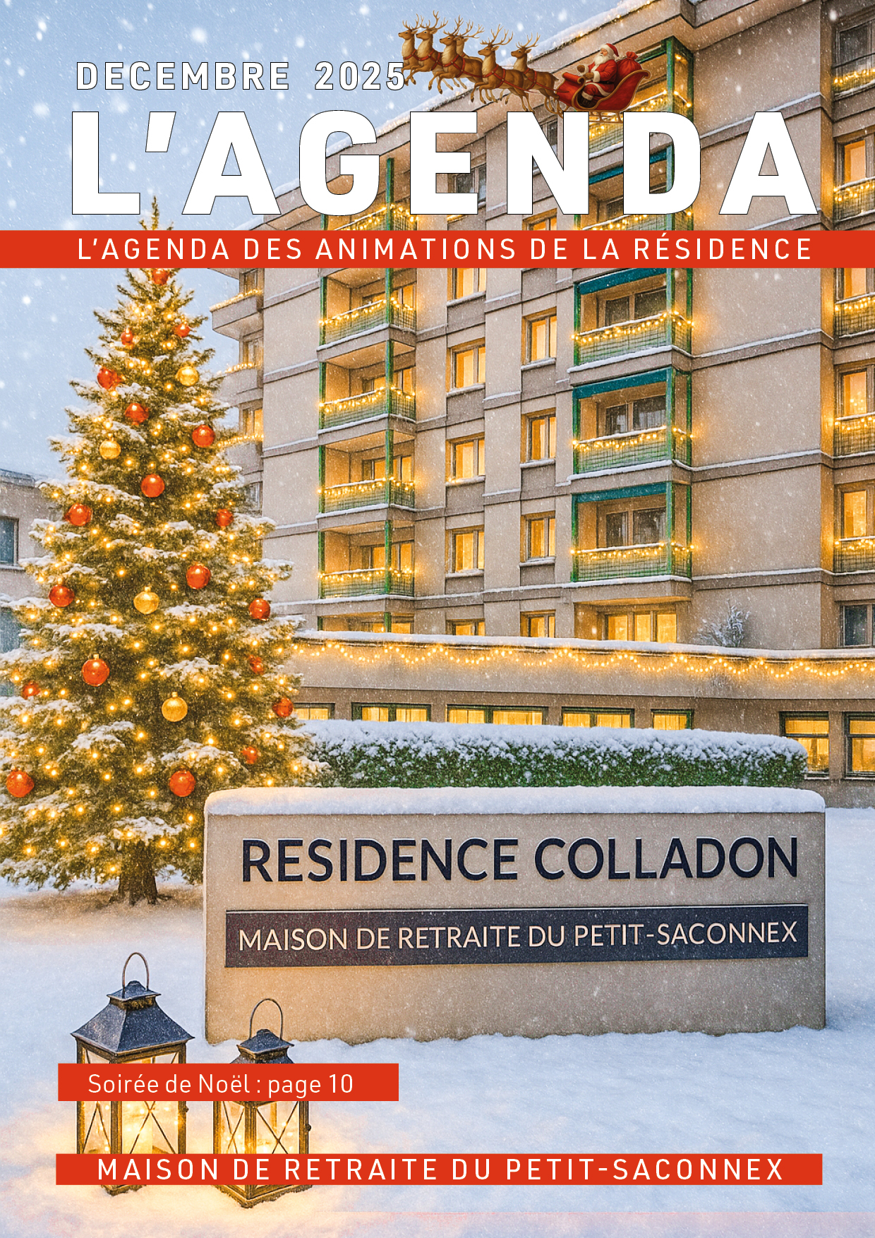 L'agenda des animations de la résidence Colladon
