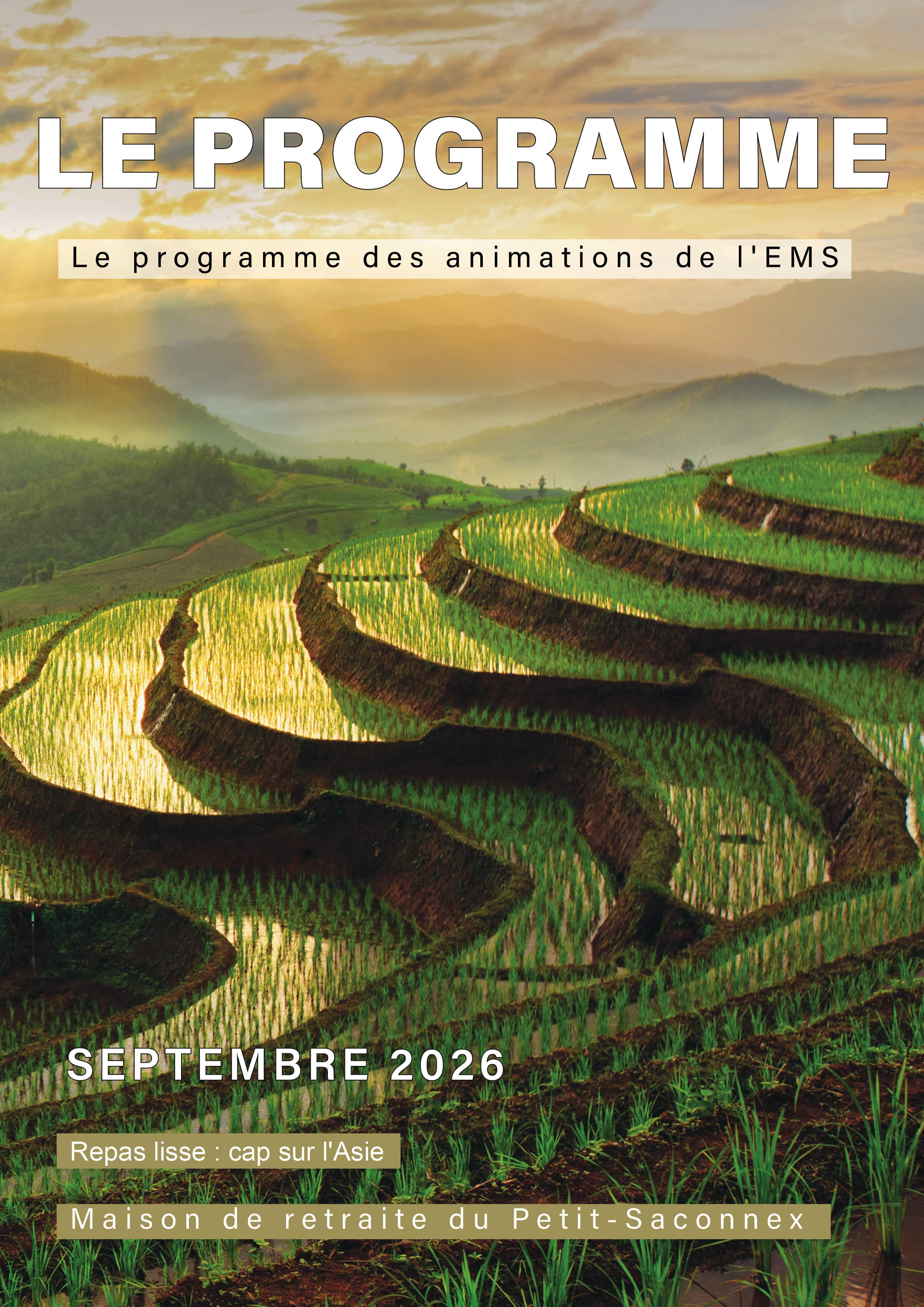 Le programme des animations en EMS
