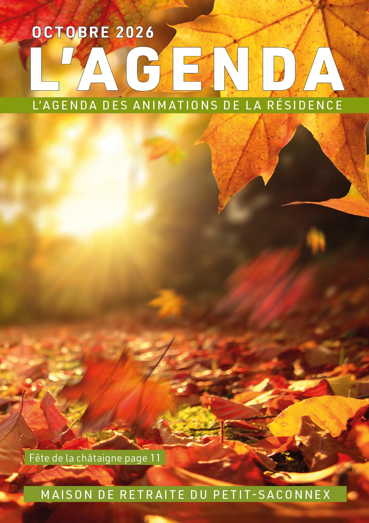 L'agenda des animations à la résidence Colladon