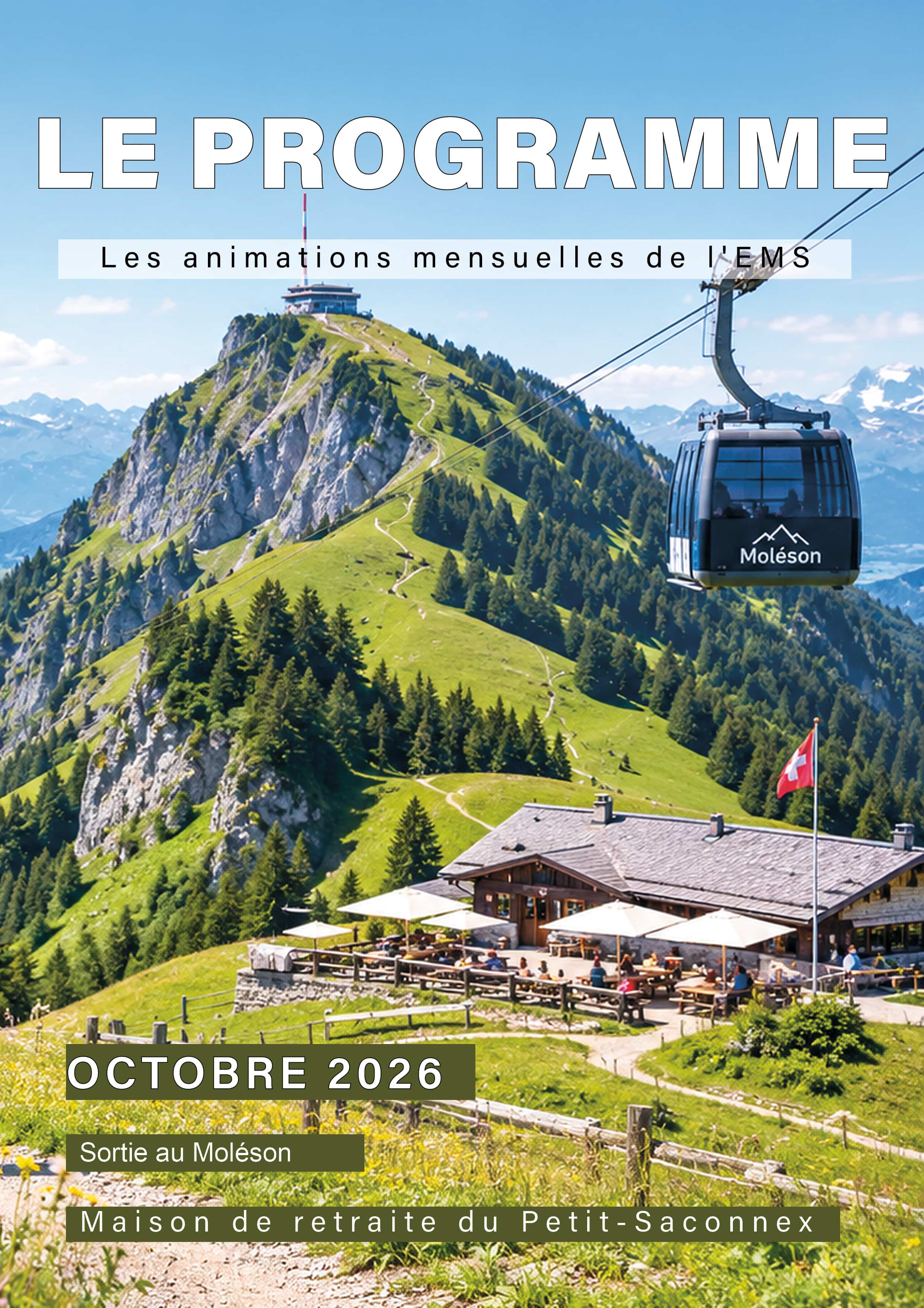 Le programme des animations de l'EMS